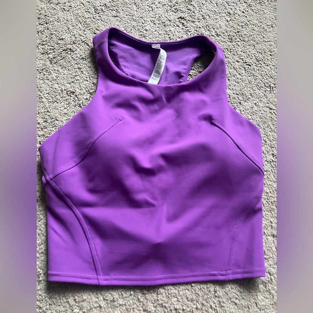 Lululemon wunder crop tank top size 6